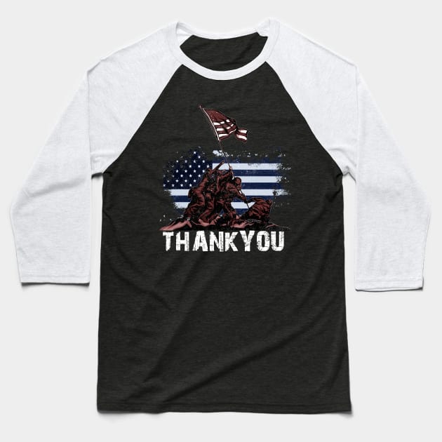 memorial day - thank you Baseball T-Shirt by kalush club